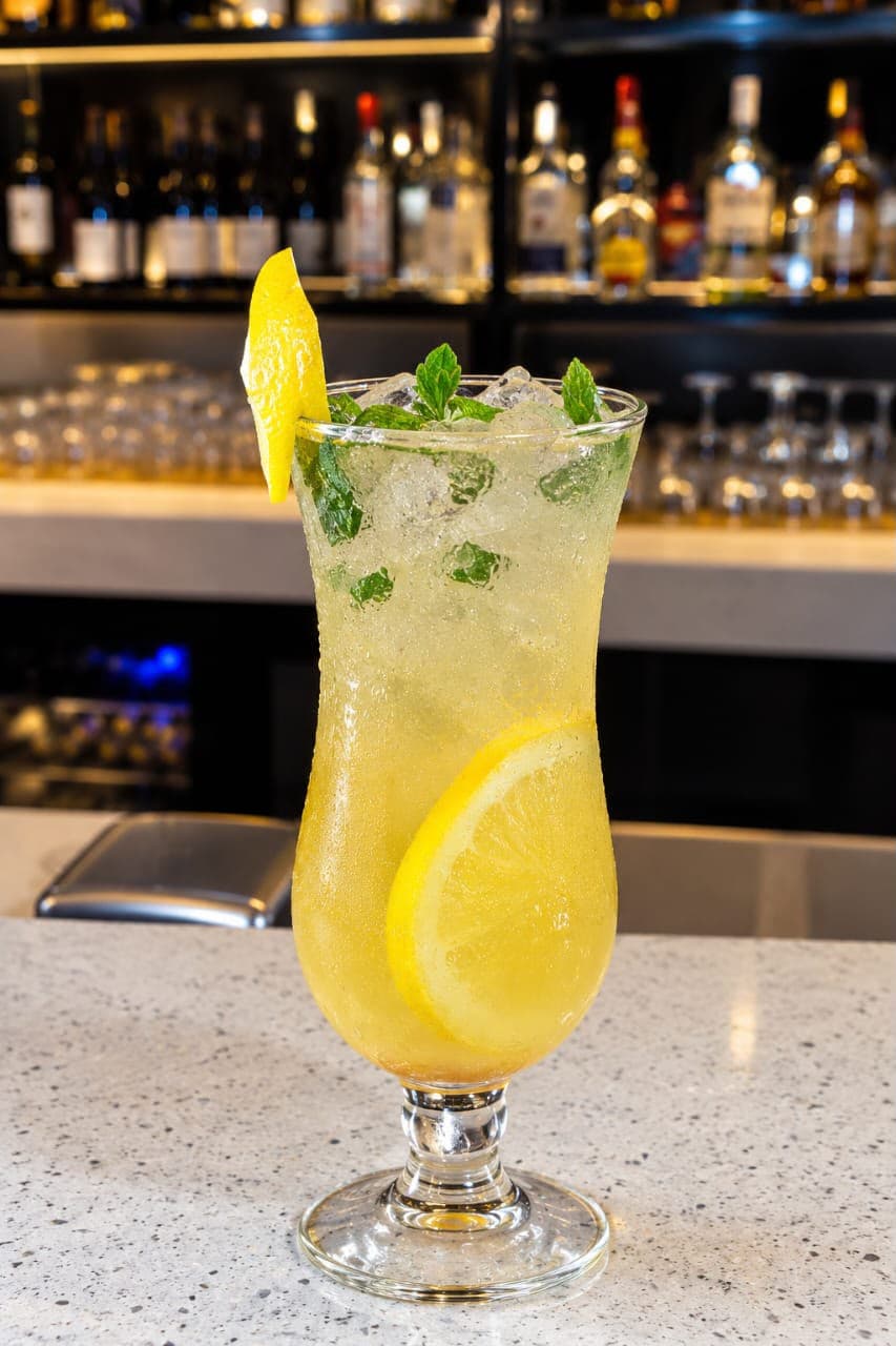 Lemon, over crushed ice